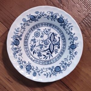 Vintage Enoch Myott Meakin Blue Heritage Onion Soup/Salad Bowl Set Of 3